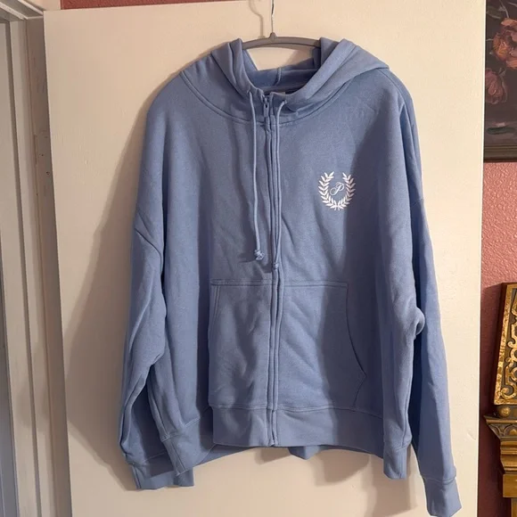 PINK Ivy Fleece Campus Full Zip Hoodie - Picture 2 of 3